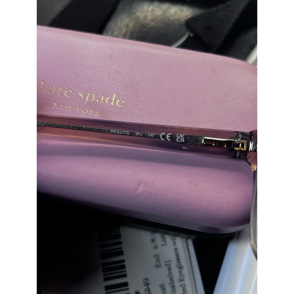 Kate Spade Eyeglasses, Frames Only, Reilly/G 3XJ, 53-16-140, Clear Sand/Gray‎